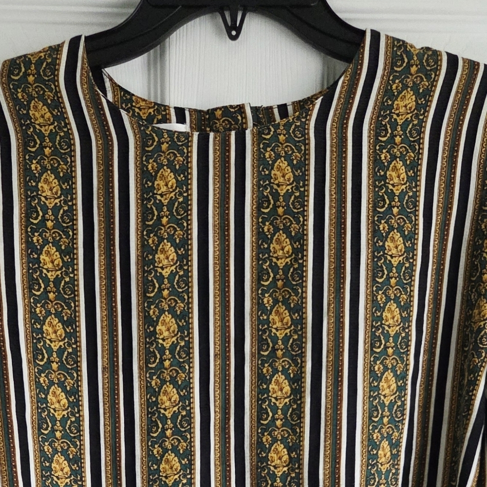 Vintage!!! Talbots ✨️ Silk Long Sleeve Women's Blouse Size 14 - Picture 2 of 12